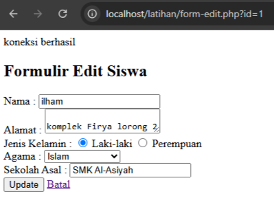 Preview Formulir